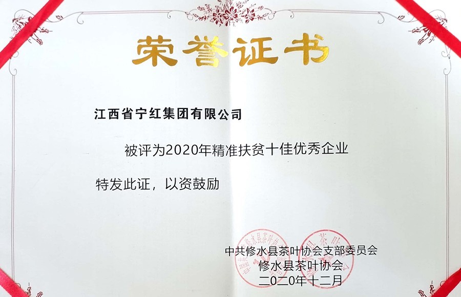 2020年精準扶貧十佳優(yōu)秀企業(yè)